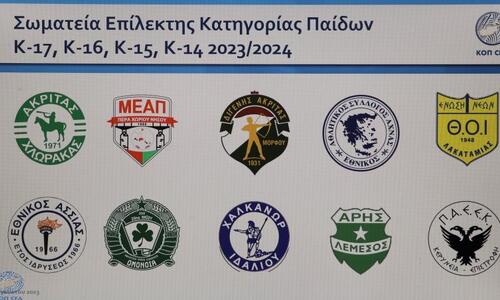 Το πρόγραμμα του πρώτου γύρου στα Πρωταθλήματα Επίλεκτης Κατηγορίας Παίδων thumb