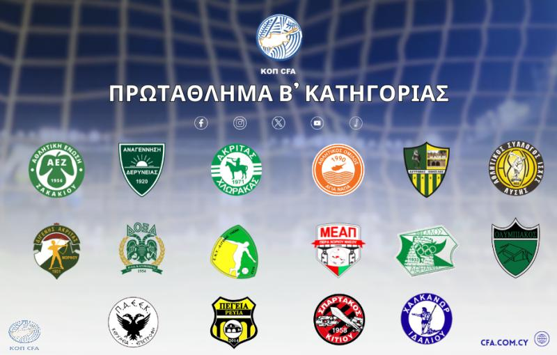 Β' Κατηγορία: Την Πέμπτη η κλήρωση του πρωταθλήματος thumb
