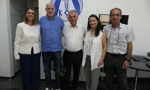 Συνάντηση με τον Δήμαρχο Πόλης Χρυσοχούς για το Δημοτικό Στάδιο thumb