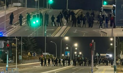 Ισχυρή αστυνομική δύναμη στο «Αλφαμέγα» (ΦΩΤΟΣ) thumb