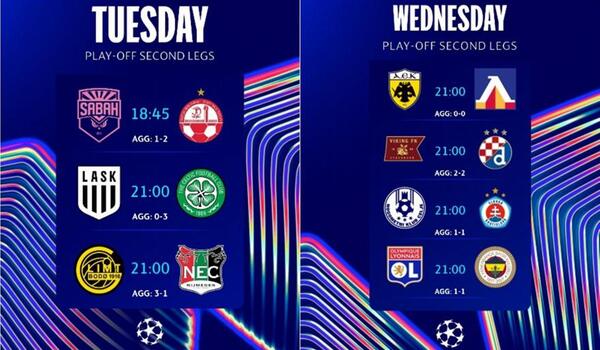 Champions League: Βγαίνουν οι τρεις πρώτοι για την League Phase image