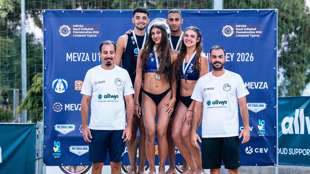 Δύο ασημένια μετάλλια για την Κύπρο στο MEVZA Beach Volleyball thumb