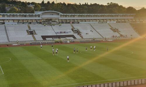 Πρώτη βόλτα Ρόκα - παικτών στο Partizan Stadium (pics) thumb