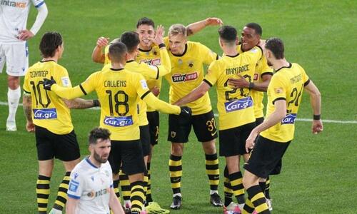 Super League: «Καρέ» της ΑΕΚ στην OPAP Arena thumb