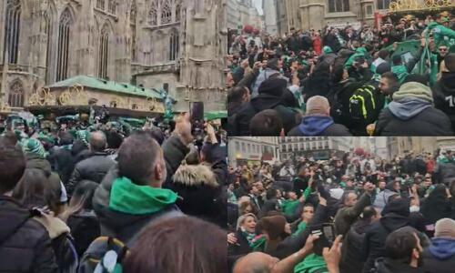 Έκαναν χαμό οι Ομονοιάτες - Το πράσινο pre-game στη Βιέννη (ΒΙΝΤΕΟ ST) thumb