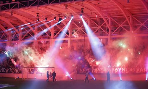 Στάδιο «Αλφαμέγα»: Παντού σκουπίδια και συνθήματα στα κάγκελα (φωτογραφίες) thumb