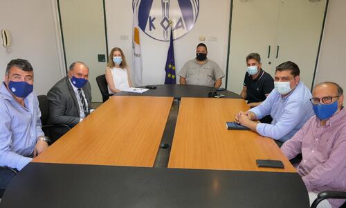 Ο Πρόεδρος του ΚΟΑ συναντήθηκε με την Ανόρθωση Μπάσκετ thumb