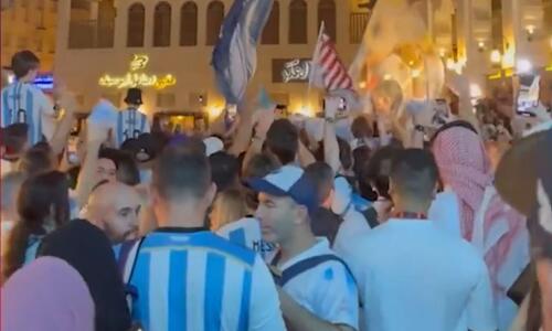 Το πάρτι των Αργεντινών στο κέντρο της Ντόχα thumb