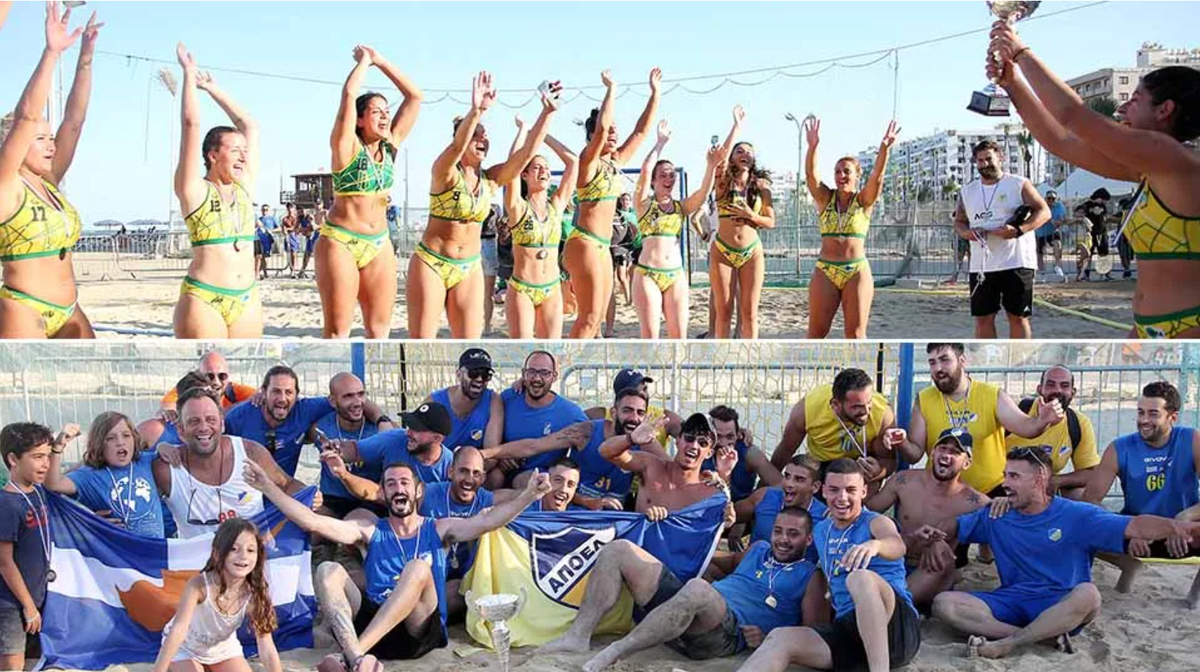 ΑΠΟΕΛ και Ladiez το διεθνές τουρνουά EBT Beach Handball της ΚΟΧ thumb