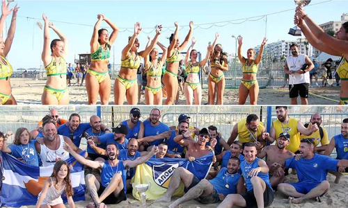 ΑΠΟΕΛ και Ladiez το διεθνές τουρνουά EBT Beach Handball της ΚΟΧ thumb