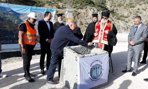 Στην κατάθεση του θεμέλιου λίθου στον Ασκά ο Ανδρέας Μιχαηλίδης thumb