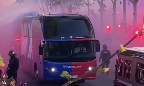ΒΙΝΤΕΟ ST: Η άφιξη της Μπαρσελόνα για το clasico! thumb