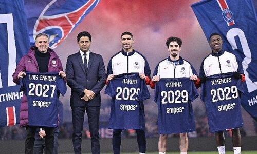 Η Παρί ανακοίνωσε την επέκταση της συνεργασίας της με Ενρίκε, Χακίμι, Βιτίνια και Μέντες πριν το ματς με τη Μονακό! thumb