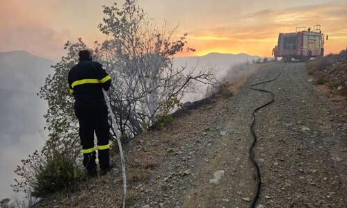 Υπό έλεγχο η πυρκαγιά στον Φαρμακά–Προκλήθηκε από μετασχηματιστή της ΑΗΚ thumb