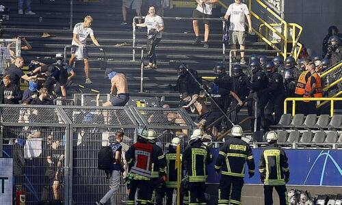 Σοβαρά επεισόδια πριν τη σέντρα στο Ντόρτμουντ-Κοπεγχάγη! (video) thumb