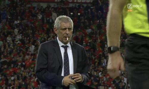 Ο Σάντος έβγαλε τσιγάρο μετά την πρόκριση της Πορτογαλίας thumb