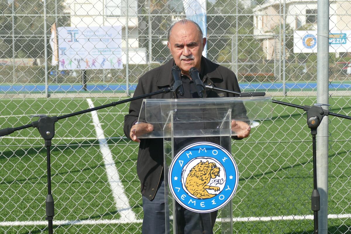 Στα εγκαίνια των ανακαινισμένων γηπέδων του ΓΣΟ ο Μιχαηλίδης thumb