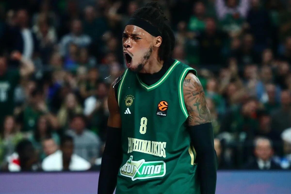 Παναθηναϊκός - Βίρτους 84-71: «Πράσινη» αντίδραση, με πείσμα και εντυπωσιακό Χολμς thumb
