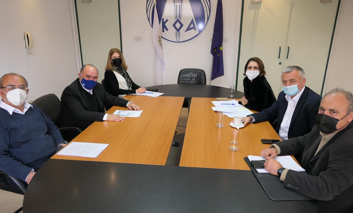Ο Πρόεδρος του ΚΟΑ συναντήθηκε με τον Δήμαρχο Πόλης Χρυσοχούς thumb