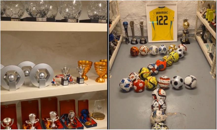 Η απίθανη συλλογή τροπαίων του Ιμπραΐμοβιτς σε ένα δωμάτιο γεμάτο ιστορία! thumb