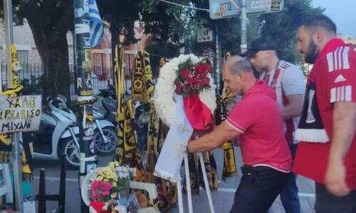 Η Θύρα 7 τίμησε τη μνήμη του Μιχάλη Κατσούρη πριν τον τελικό (pics) thumb