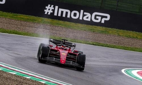 Λεκλέρ και Ferrari από άλλο πλανήτη στη βρεγμένη Ίμολα! thumb