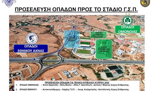 Αστυνομικά μέτρα ενόψει τελικού  thumb