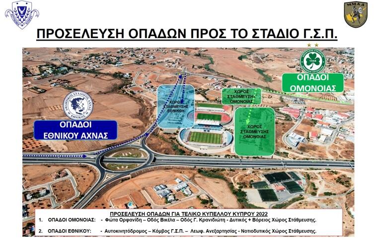 Αστυνομικά μέτρα ενόψει τελικού  thumb
