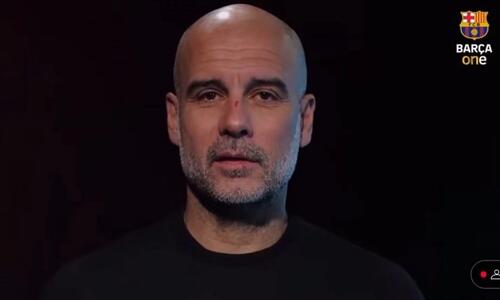 Ο Γκουαρδιόλα έκανε lip sync με τις αμυχές στο πρόσωπο για τα γενέθλια της Μπαρτσελόνα (vid) thumb