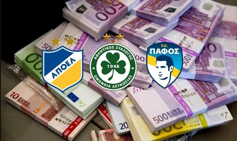 Άλλες 800 χιλιάδες για την Πάφο FC - Τόσα πήραν ΑΠΟΕΛ και Ομόνοια thumb