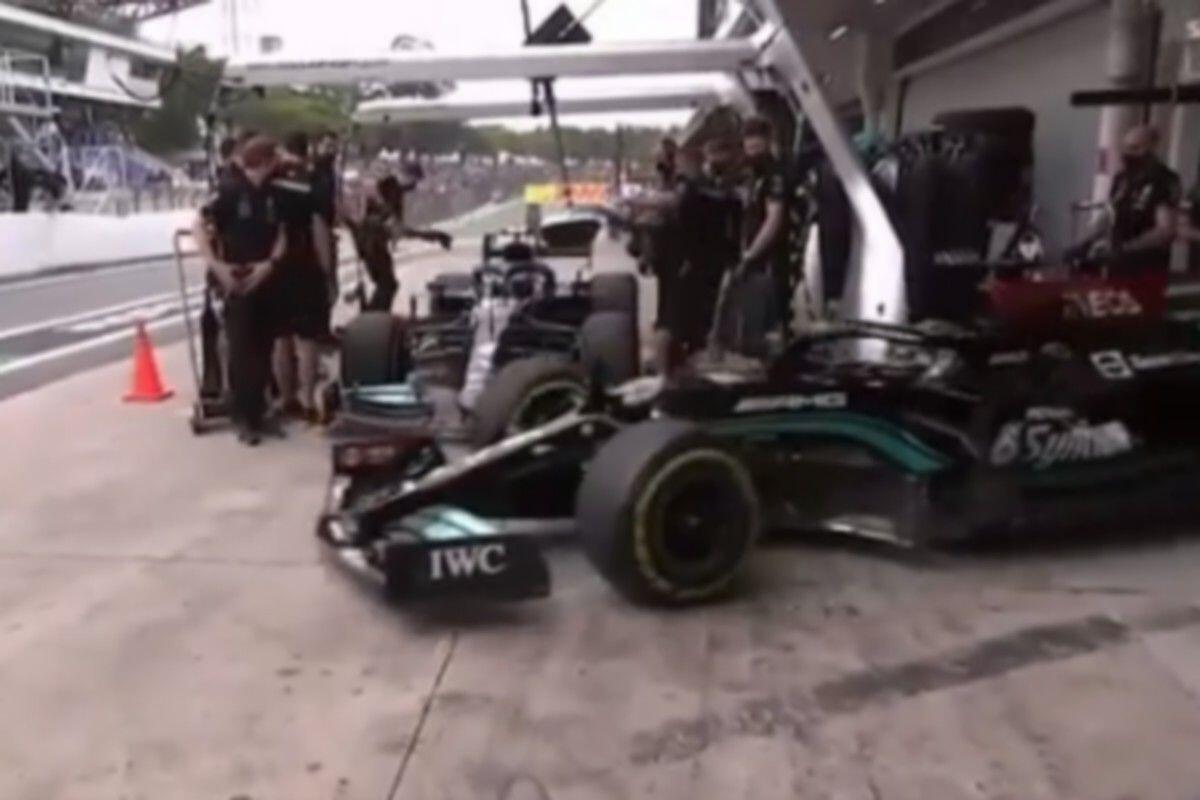 Formula 1, GP Βραζιλίας: Χάμιλτον και Μπότας λίγο έλειψε να τρακάρουν στο pit lane thumb