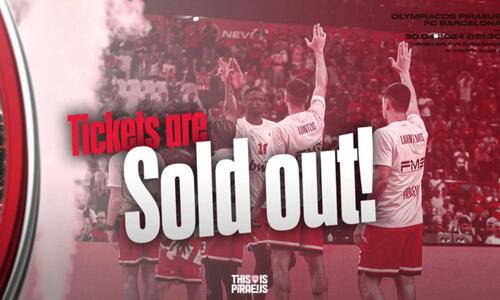 Sold out το ΣΕΦ μέσα σε λίγες ώρες για το Game 3 με την Μπαρτσελόνα! thumb