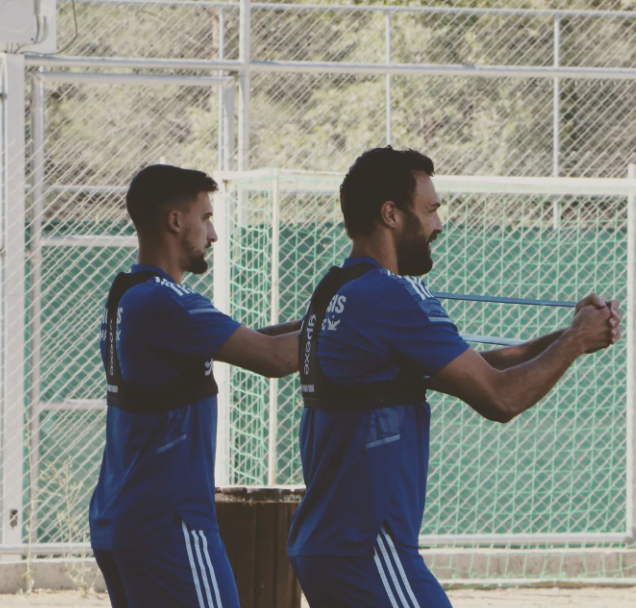Φωτογραφίες από την προπόνηση Φερέιρα thumb