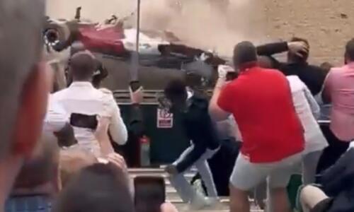 Το μονοθέσιο του Τσόου πέρασε πάνω από την μπαριέρα κι έφτασε μια ανάσα από τους θεατές thumb